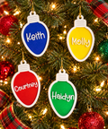 Personalized Light Bulb Ornament