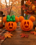 Mickey and Minnie light Pumpkin Set