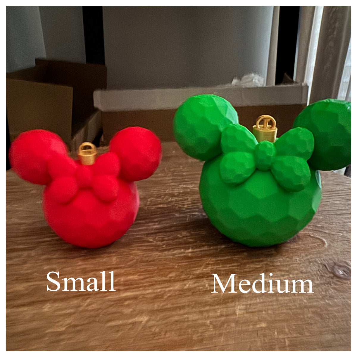 Mickey or Minnie ornament-SMALL